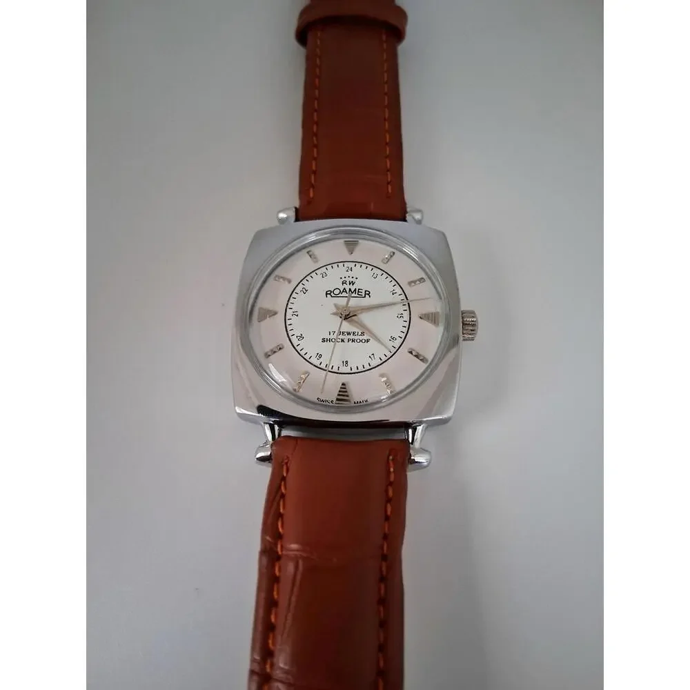 💁🏽‍♂️‎ Vintage Roamer Men's Leather Mechanical Watch RARE